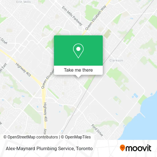 Alex-Maynard Plumbing Service map