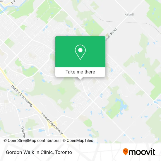 Gordon Walk in Clinic map