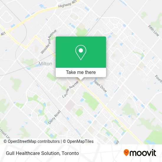 Gull Healthcare Solution map