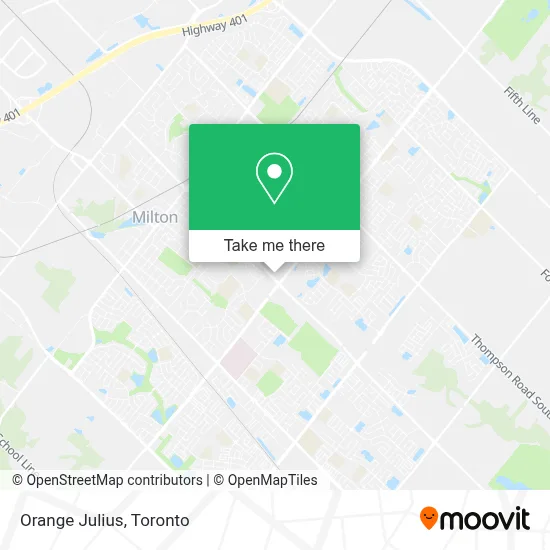Orange Julius map