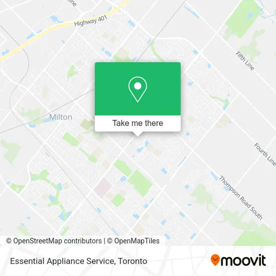 Essential Appliance Service map