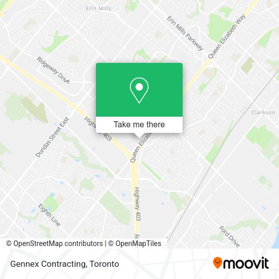 Gennex Contracting map