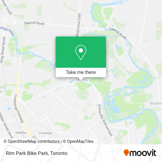 Rim Park Bike Park map