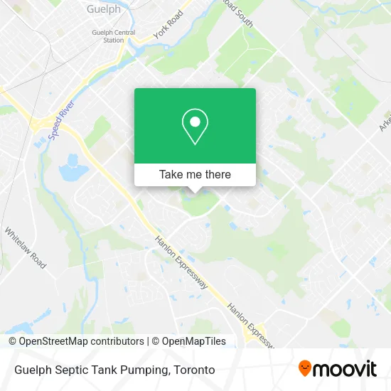 Guelph Septic Tank Pumping map