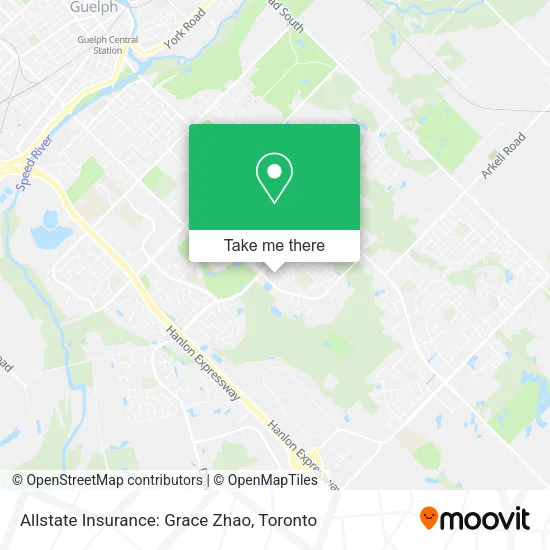 Allstate Insurance: Grace Zhao map