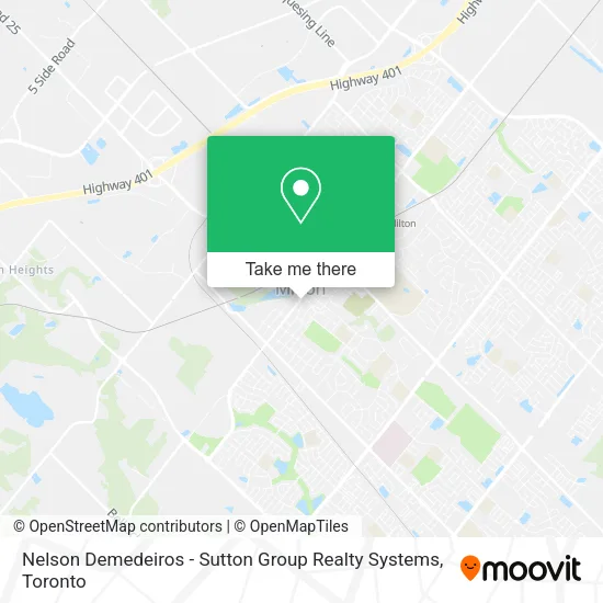 Nelson Demedeiros - Sutton Group Realty Systems map