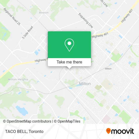 TACO BELL map