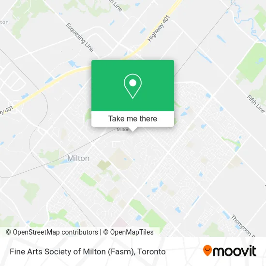 Fine Arts Society of Milton (Fasm) map