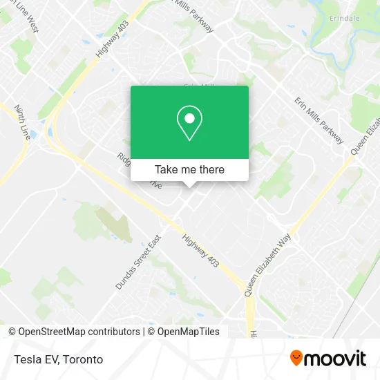 Tesla EV map