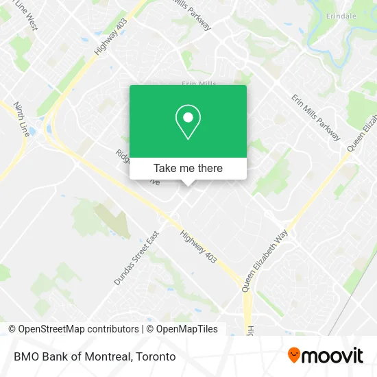 BMO Bank of Montreal map