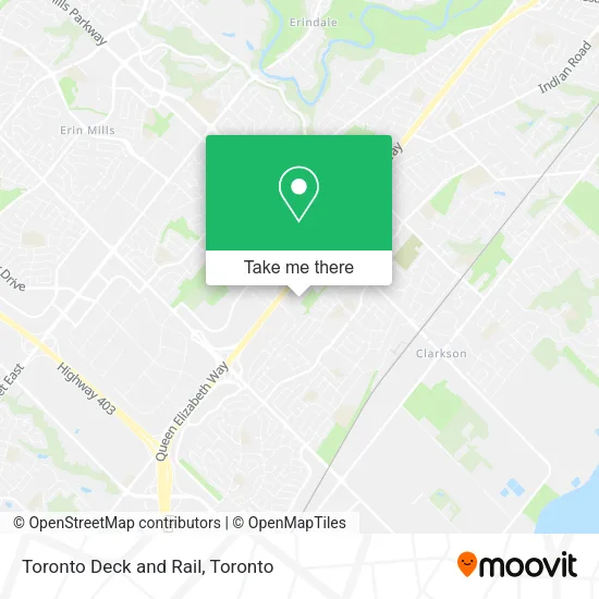 Toronto Deck and Rail map