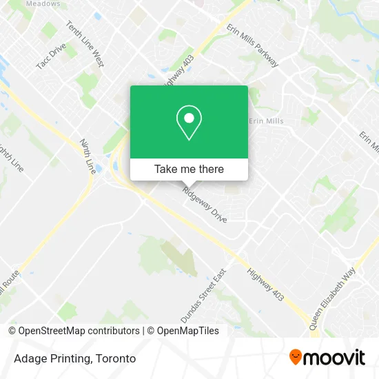 Adage Printing map