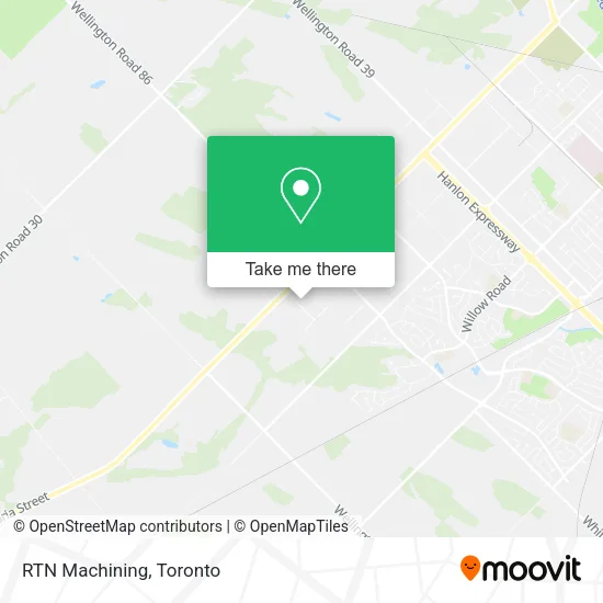 RTN Machining map