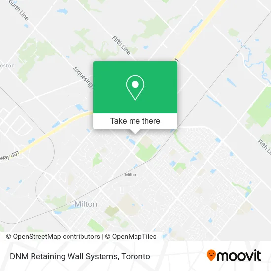 DNM Retaining Wall Systems map
