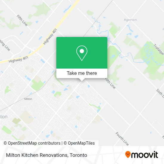 Milton Kitchen Renovations map