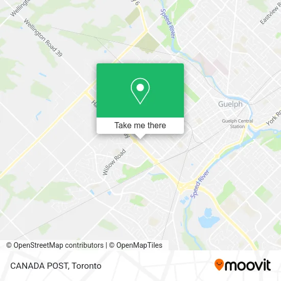 CANADA POST map