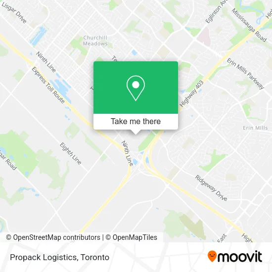Propack Logistics map