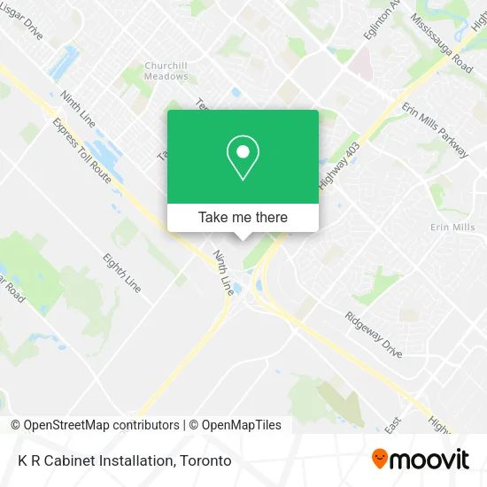 K R Cabinet Installation map