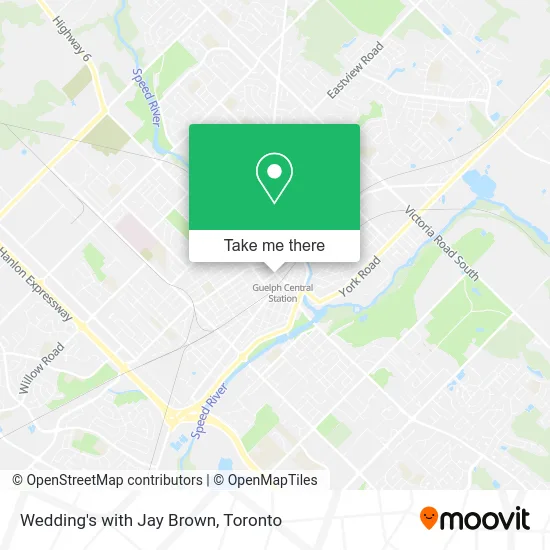 Wedding's with Jay Brown map