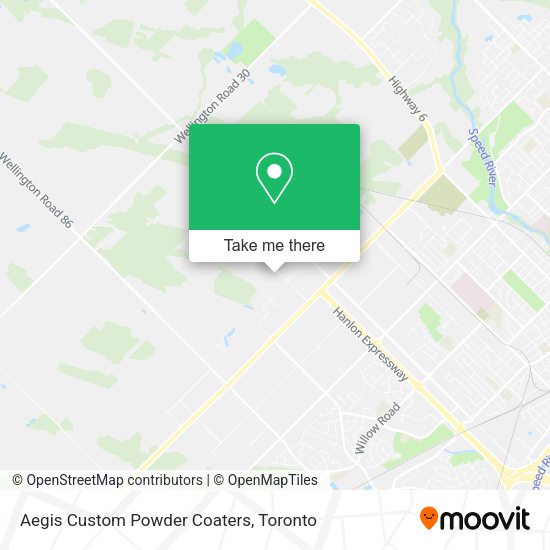 Aegis Custom Powder Coaters map