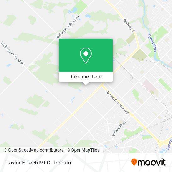 Taylor E-Tech MFG map
