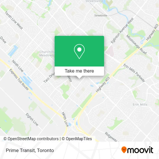 Prime Transit map