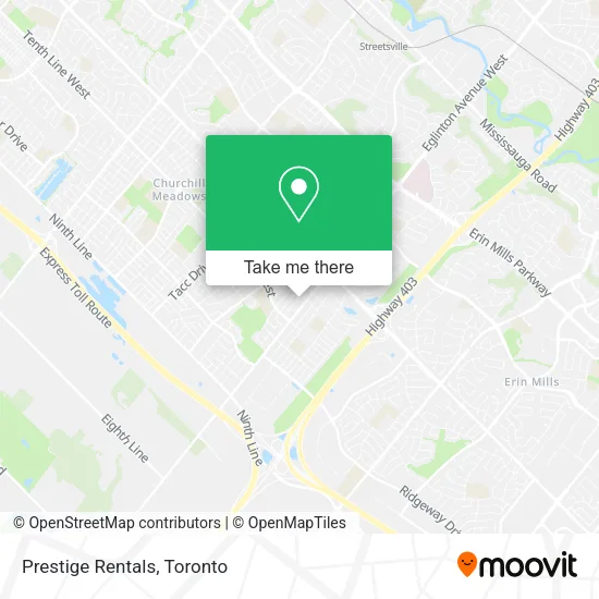 Prestige Rentals map