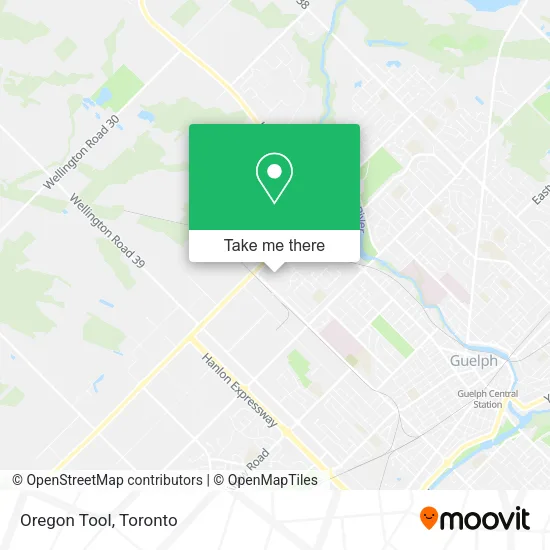 Oregon Tool map