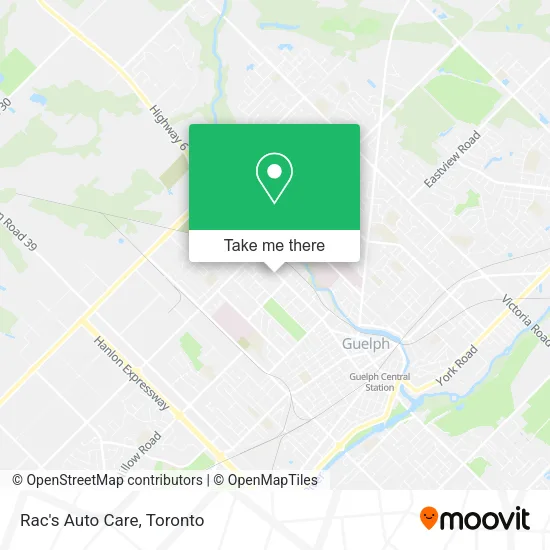 Rac's Auto Care map
