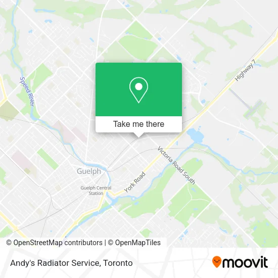 Andy's Radiator Service map
