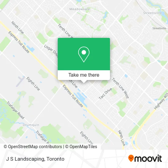 J S Landscaping map