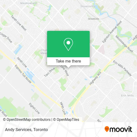 Andy Services map
