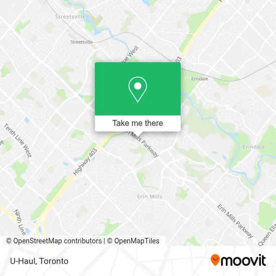 U-Haul map