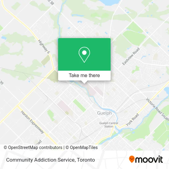 Community Addiction Service map