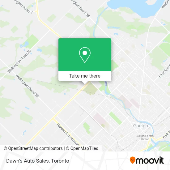 Dawn's Auto Sales map