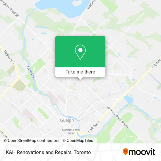 K&H Renovations and Repairs map