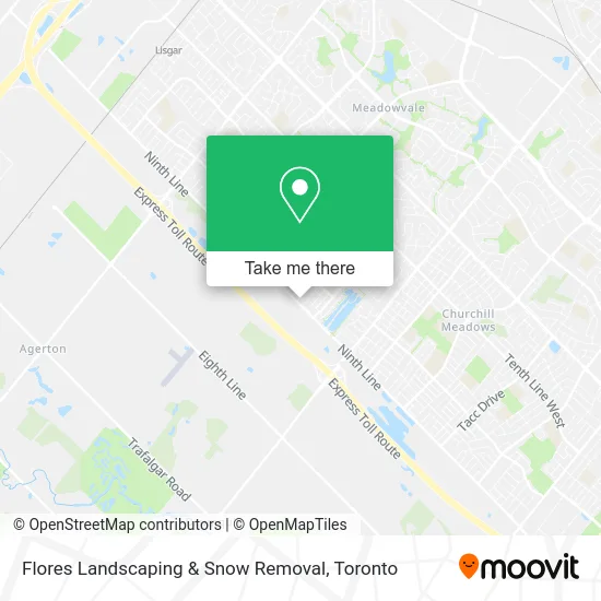 Flores Landscaping & Snow Removal map