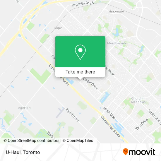 U-Haul map