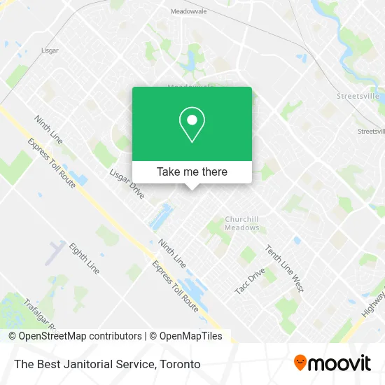 The Best Janitorial Service map