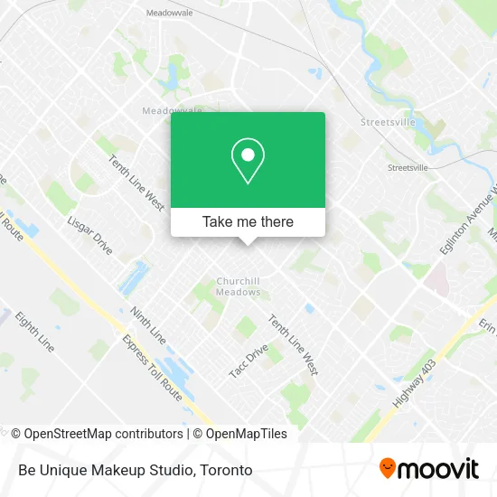 Be Unique Makeup Studio map