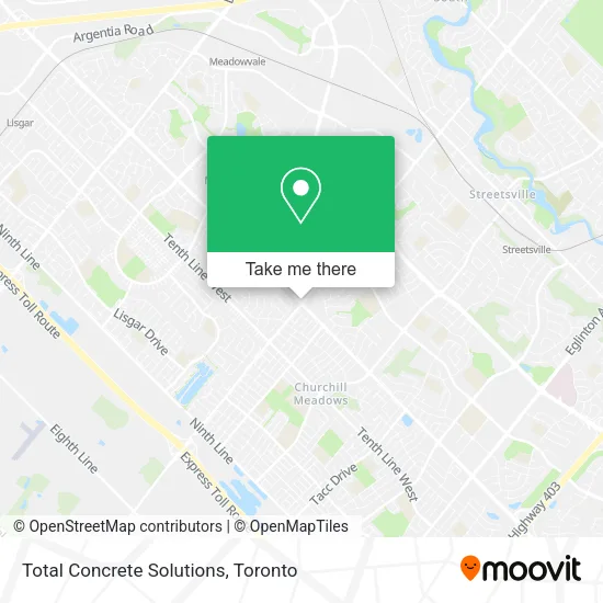 Total Concrete Solutions map