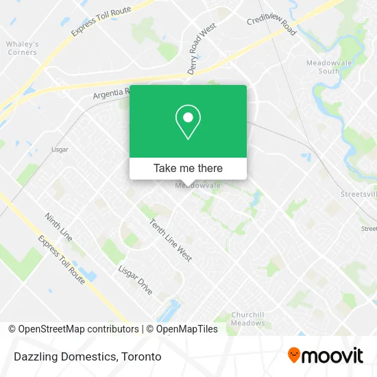 Dazzling Domestics map