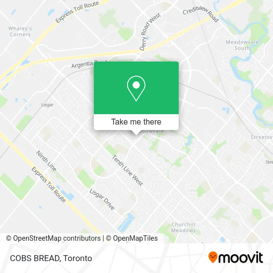 COBS BREAD map