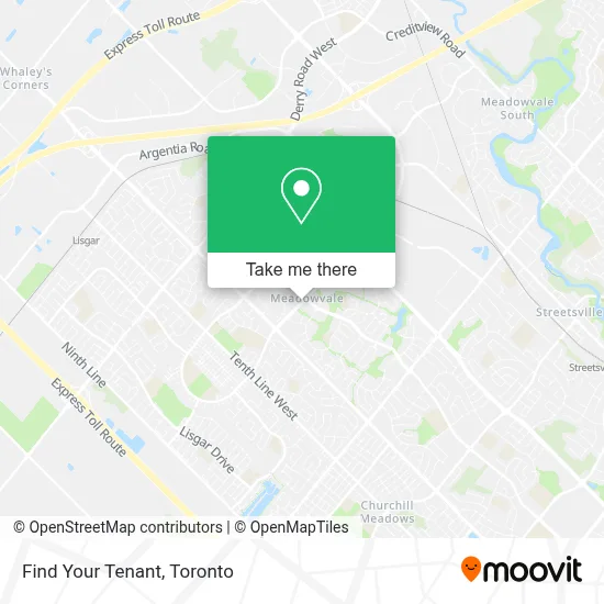 Find Your Tenant map