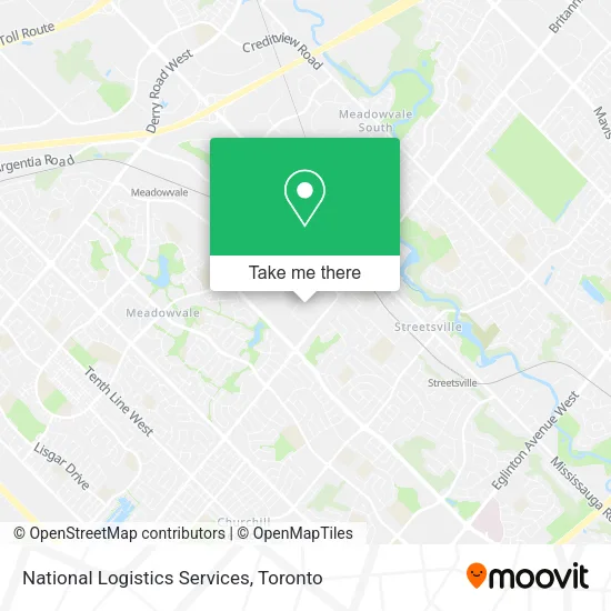 National Logistics Services map