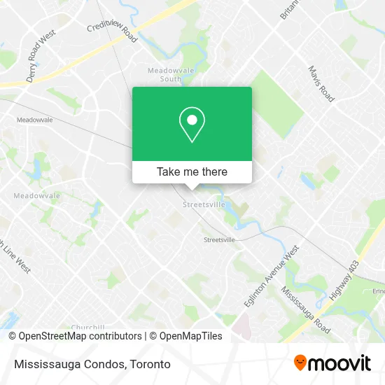 Mississauga Condos map