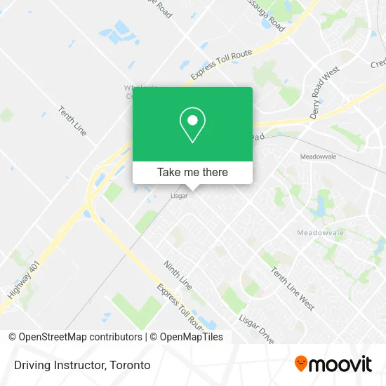 Driving Instructor map