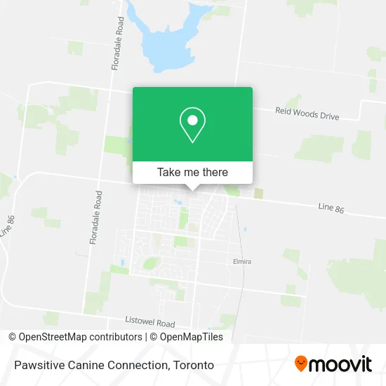 Pawsitive Canine Connection map