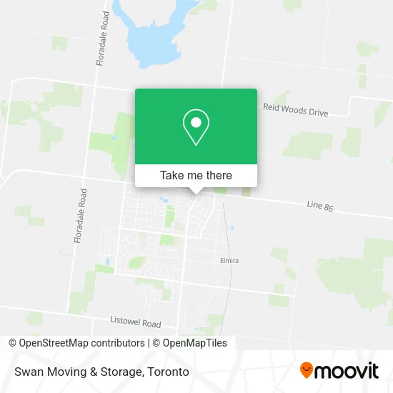Swan Moving & Storage map