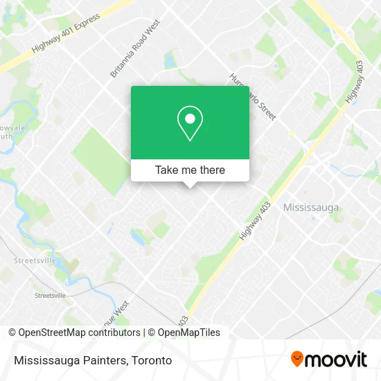 Mississauga Painters map